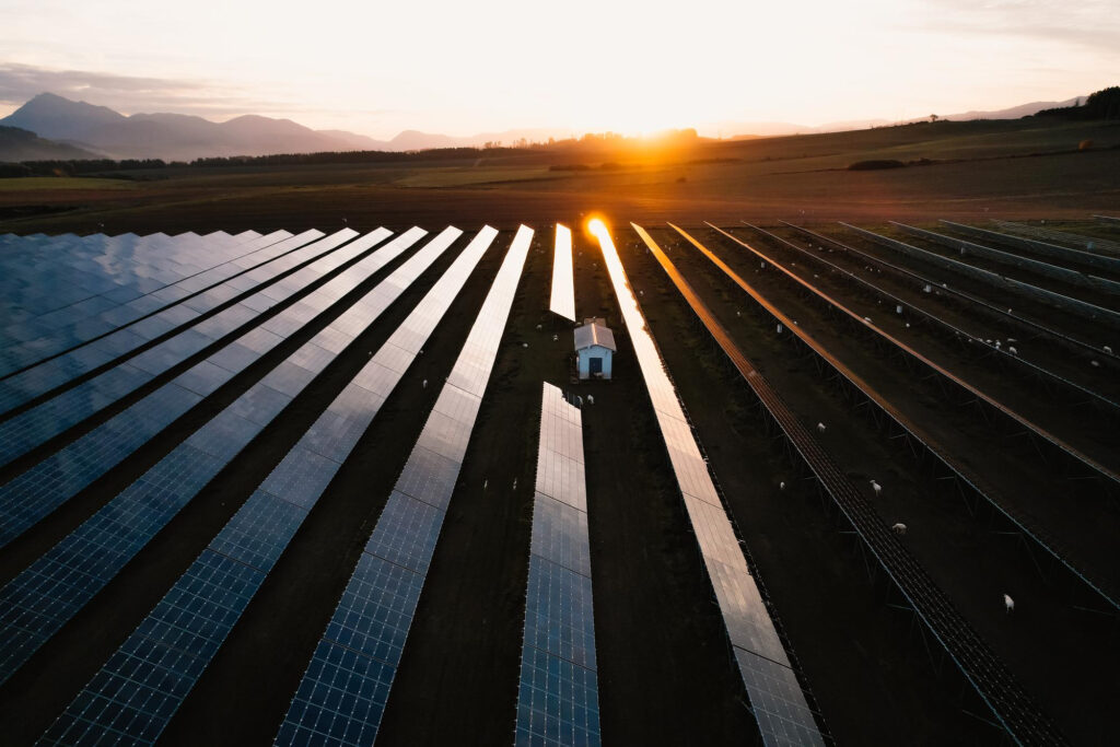 Großflächen Solaranlage